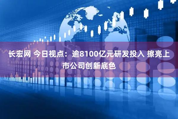 长宏网 今日视点：逾8100亿元研发投入 擦亮上市公司创新底色