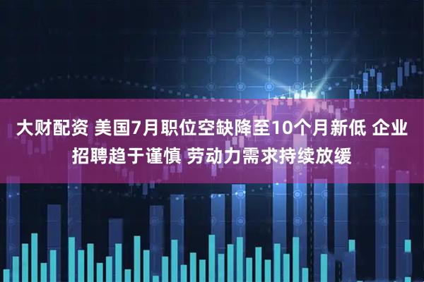 大财配资 美国7月职位空缺降至10个月新低 企业招聘趋于谨慎 劳动力需求持续放缓