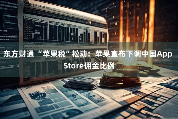 东方财通 “苹果税”松动：苹果宣布下调中国App Store佣金比例
